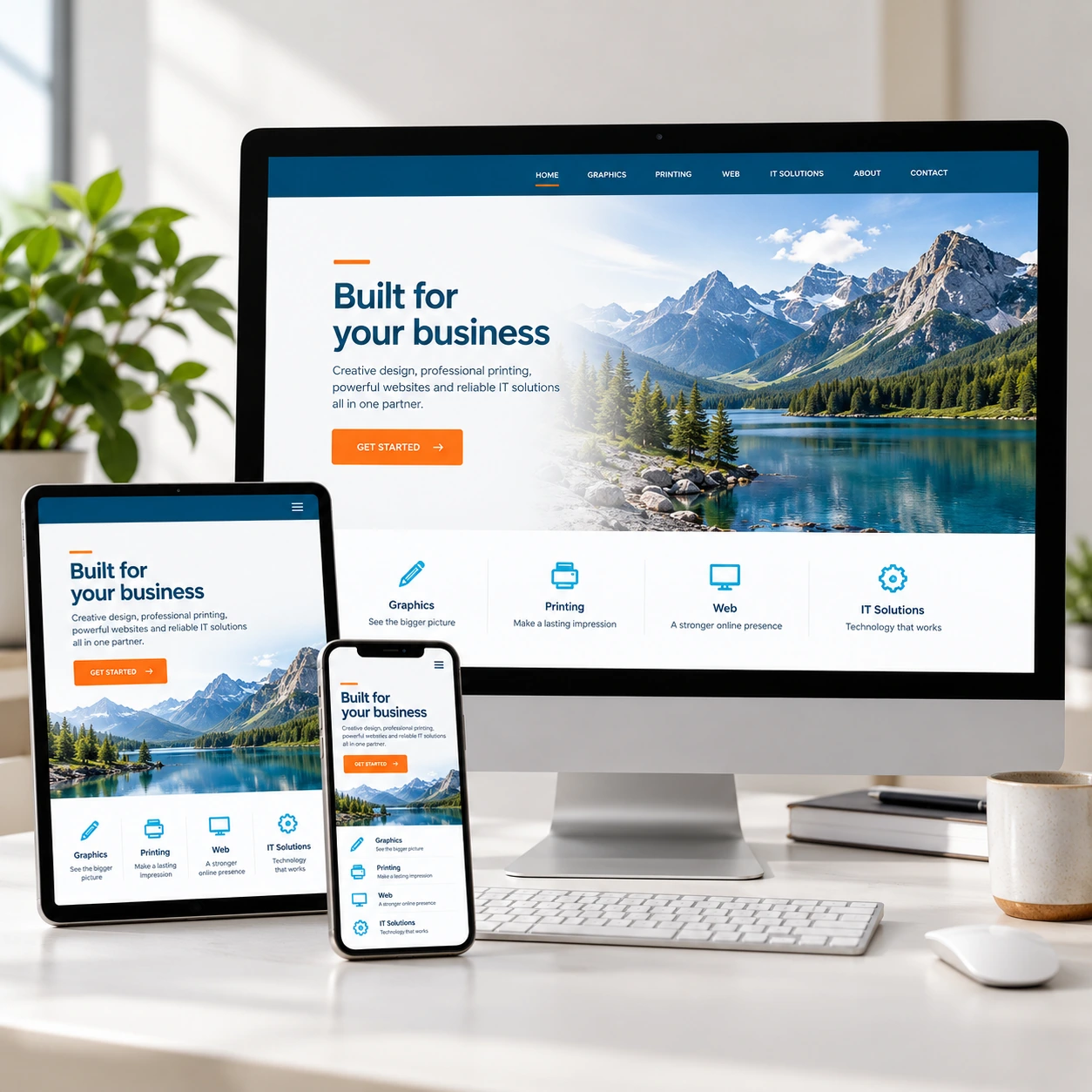 Illustrative web production work